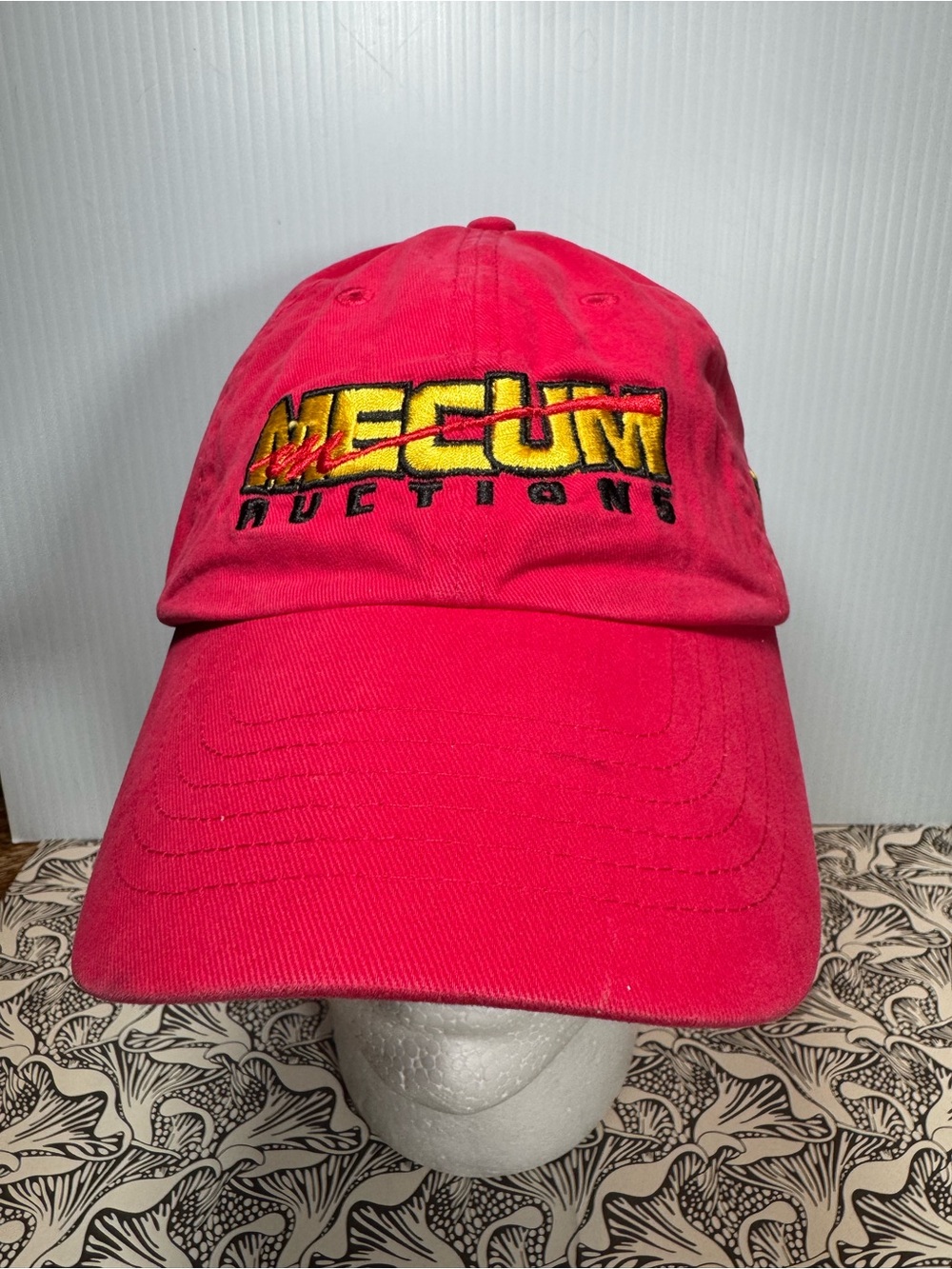 Mecum Auctions red Embroidered Baseball Cap - Picture 2 of 7